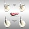 Service Caster 5 Inch 316SS Nylon Wheel Swivel 10mm Threaded Stem Caster Lock Brake, 2PK SCC-SS316TSTTL20S514-NYS-M1015-2-S2 - alternate 3